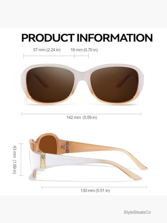 Trendy Polarized Wrap Around Sunglasses UV400 Protection main image 6